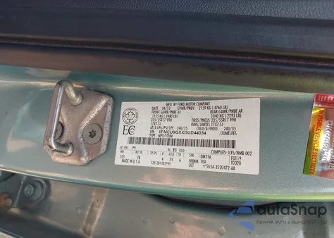 2013 Ford Escape Se z USA, uszkodzony, nr VIN 1FMCU9GXXDUD44034